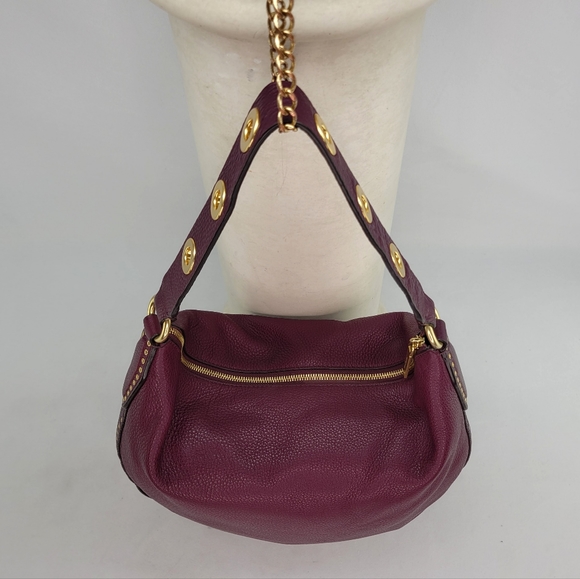 MICHAEL KORS Brooklyn Large Convertible Leather Hobo Plum (limited edition) - Picture 5 of 15